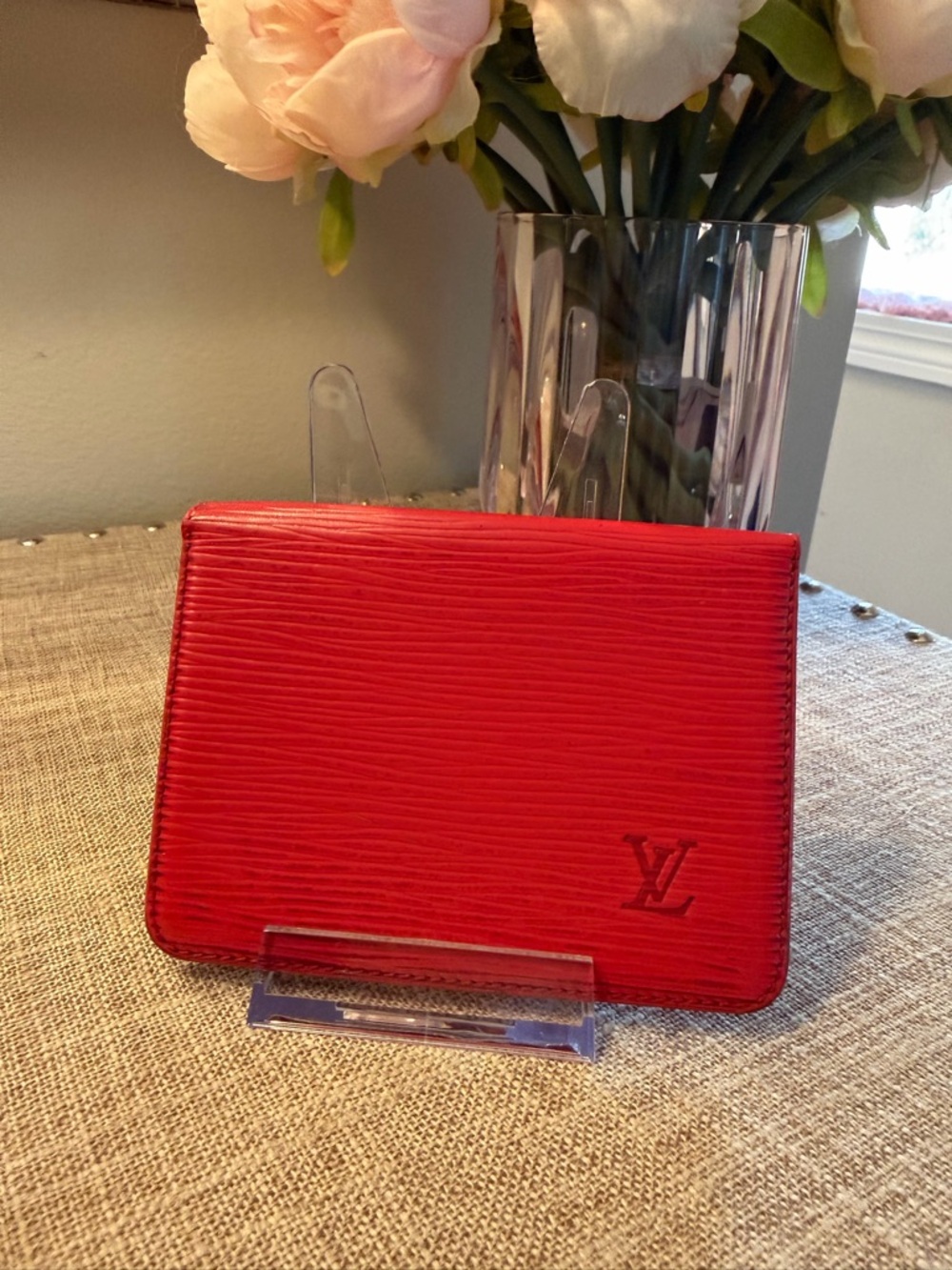 Louis Vuitton Vibrant Red Epi Leather Card Holder